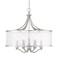 Possini Euro Nor 25" Wide Brushed Nickel 6-Light Pendant
