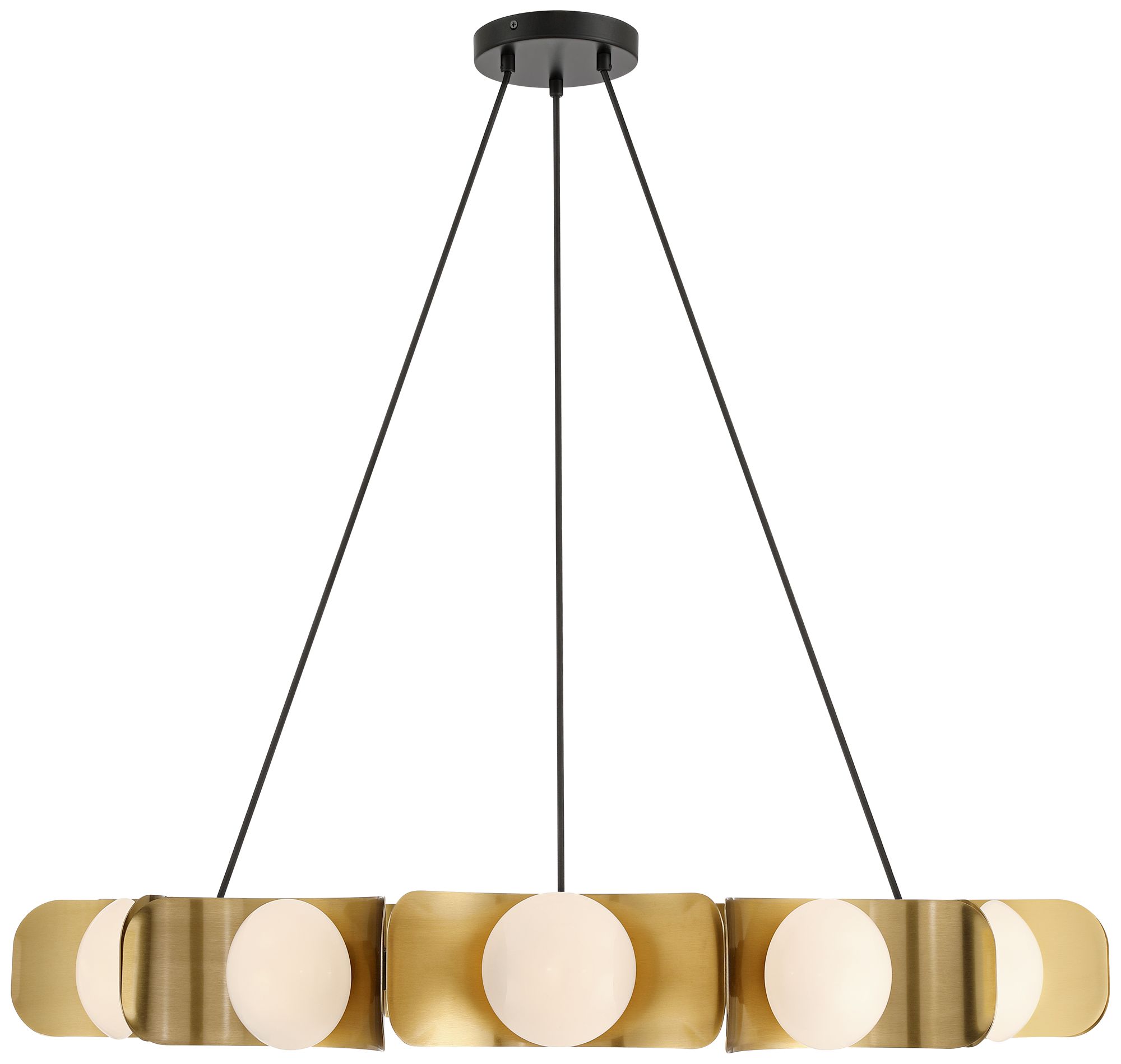 Image 7 Possini Euro Novara 37 1/2" Wide Gold  Black 12-Light Ring Chandelier more views