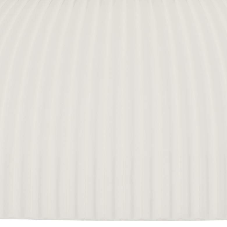 Image 4 Possini Euro Novia 14"W Black Ceiling Light with White Glass more views