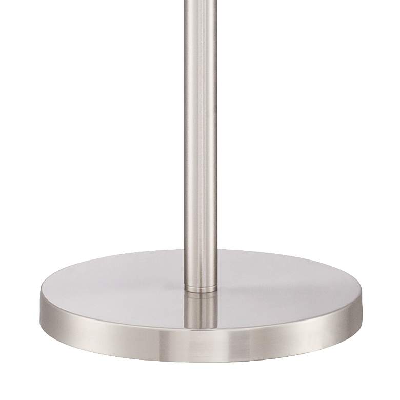 Image 5 Possini Euro Nuovo 70 inch Brushed Nickel 3-Light Modern Floor Lamp more views