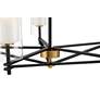 5_Possini Euro Nyack 25" Open Frame Gold and Black 5-Light Pendant more views
