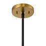 6_Possini Euro Nyack 25" Open Frame Gold and Black 5-Light Pendant more views