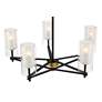 7_Possini Euro Nyack 25" Open Frame Gold and Black 5-Light Pendant more views