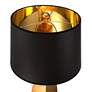 4_Possini Euro Obelisk 26" Black Shade Gold Finish Modern Table Lamp more views