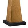 5_Possini Euro Obelisk 26" Gold Leaf Lamp with Square Black Marble Riser more views