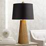 1_Possini Euro Obelisk 26" Modern Gold Leaf Table Lamp with USB Dimmer