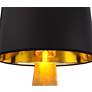 Possini Euro Obelisk 30 1/4" Gold Leaf Table Lamp with Black Riser
