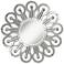 Possini Euro Ocellus 37 1/2" Crystal Sunburst Wall Mirror