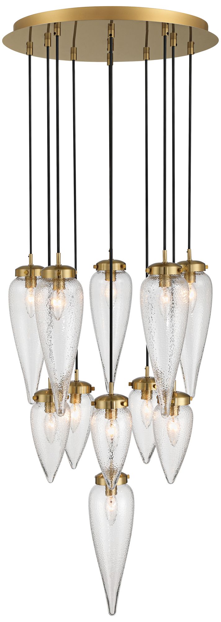 Possini Euro Odense 19 3/4" Wide Soft Gold 11-Light Chandelier in scene