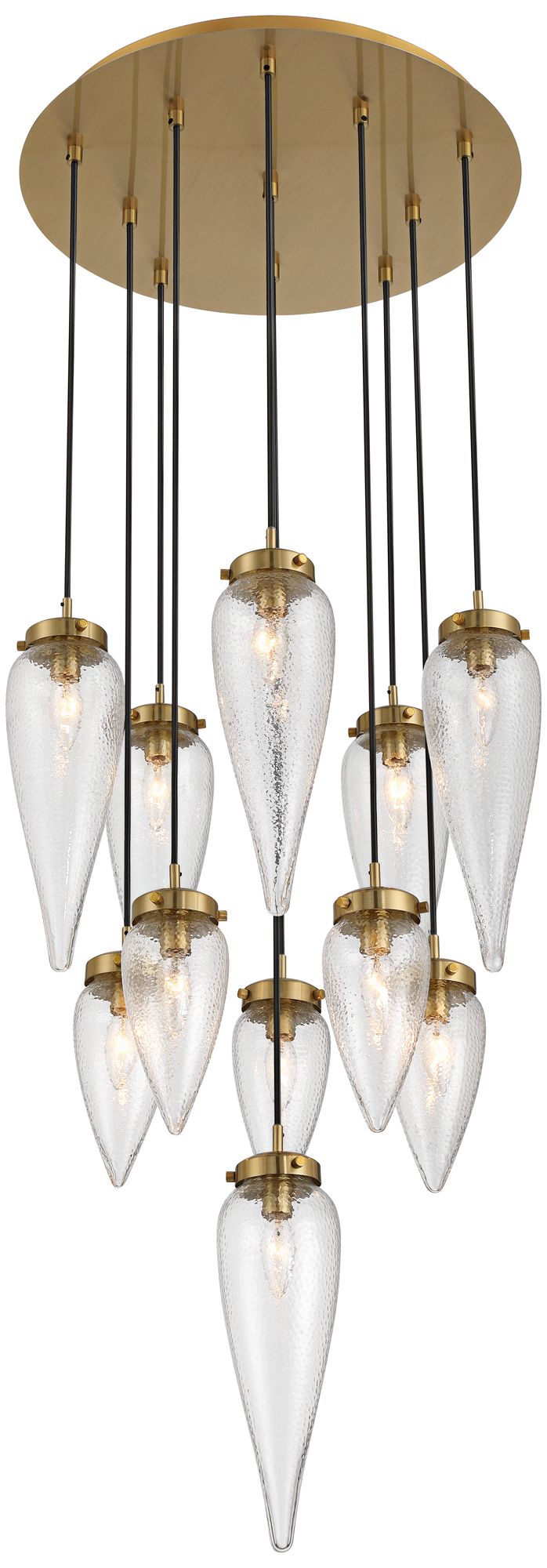 Possini Euro Odense 19 3/4" Wide Soft Gold 11-Light Chandelier in scene