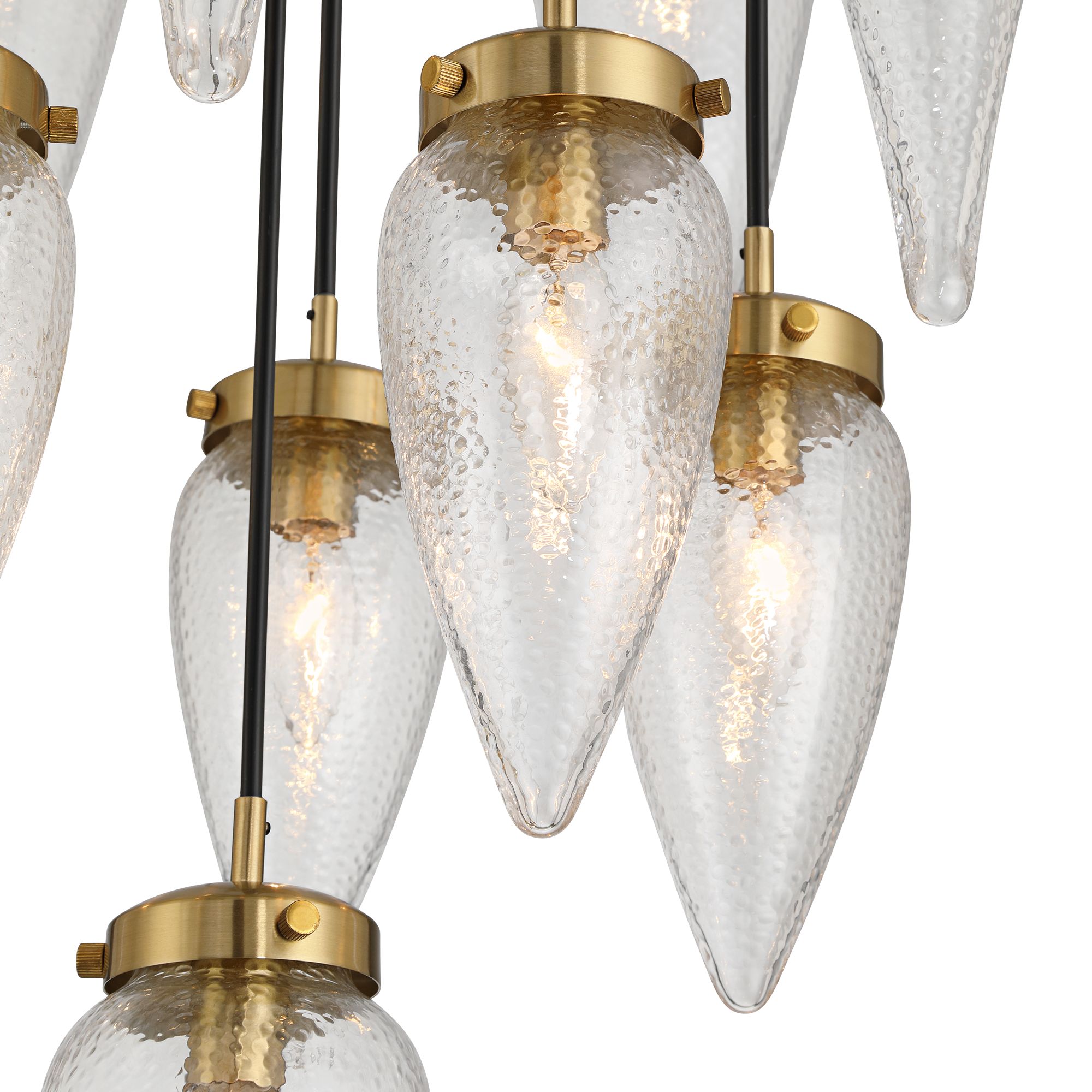 Image 4 Possini Euro Odense 19 3/4"W Soft Gold Cast Glass 11-Light Chandelier more views
