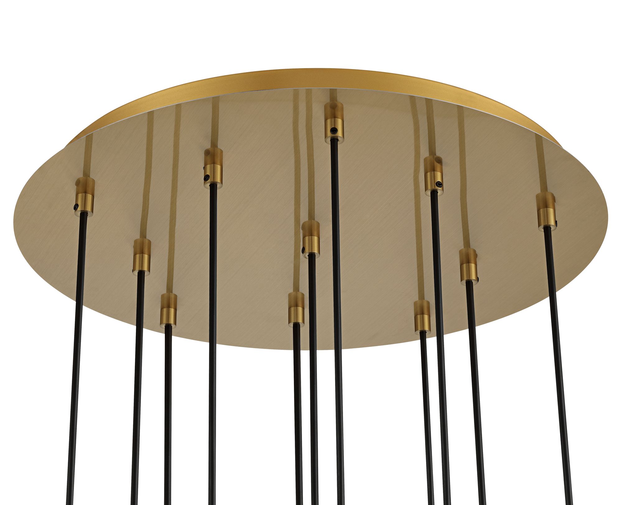 Image 6 Possini Euro Odense 19 3/4"W Soft Gold Cast Glass 11-Light Chandelier more views