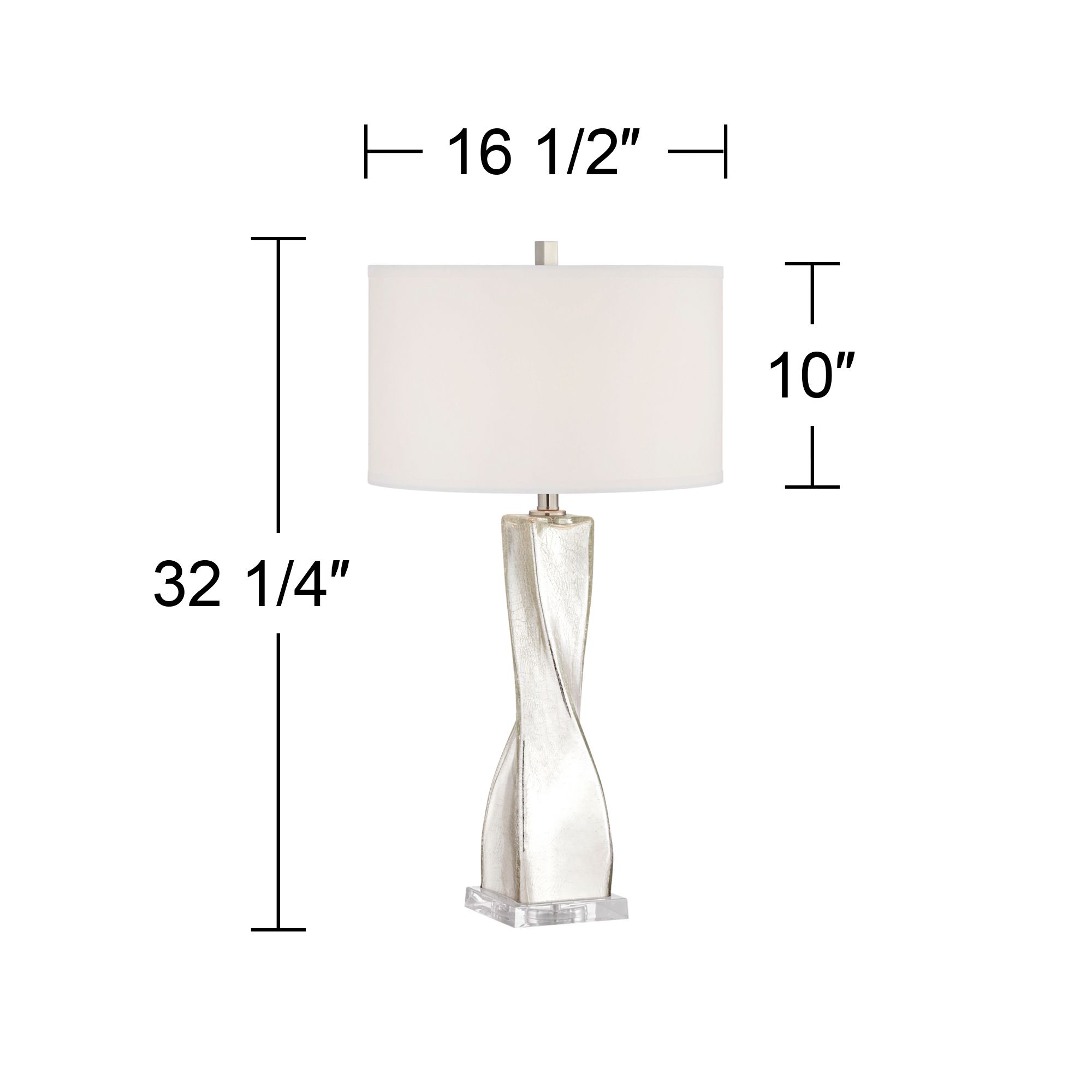 Image 7 Possini Euro Oirin Twist 32 1/4" Mercury Glass Table Lamp Set of 2 more views