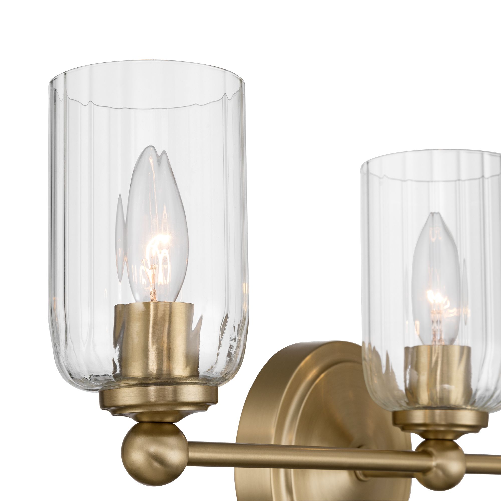 Image 4 Possini Euro Oliver 21 3/4" Wide Satin Brass 3-Light Bath Light more views