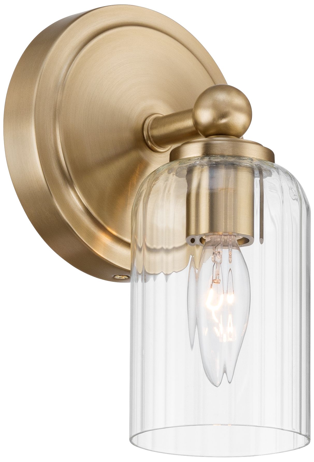 Possini Euro Oliver 9 1/4" High Satin Brass Wall Sconce