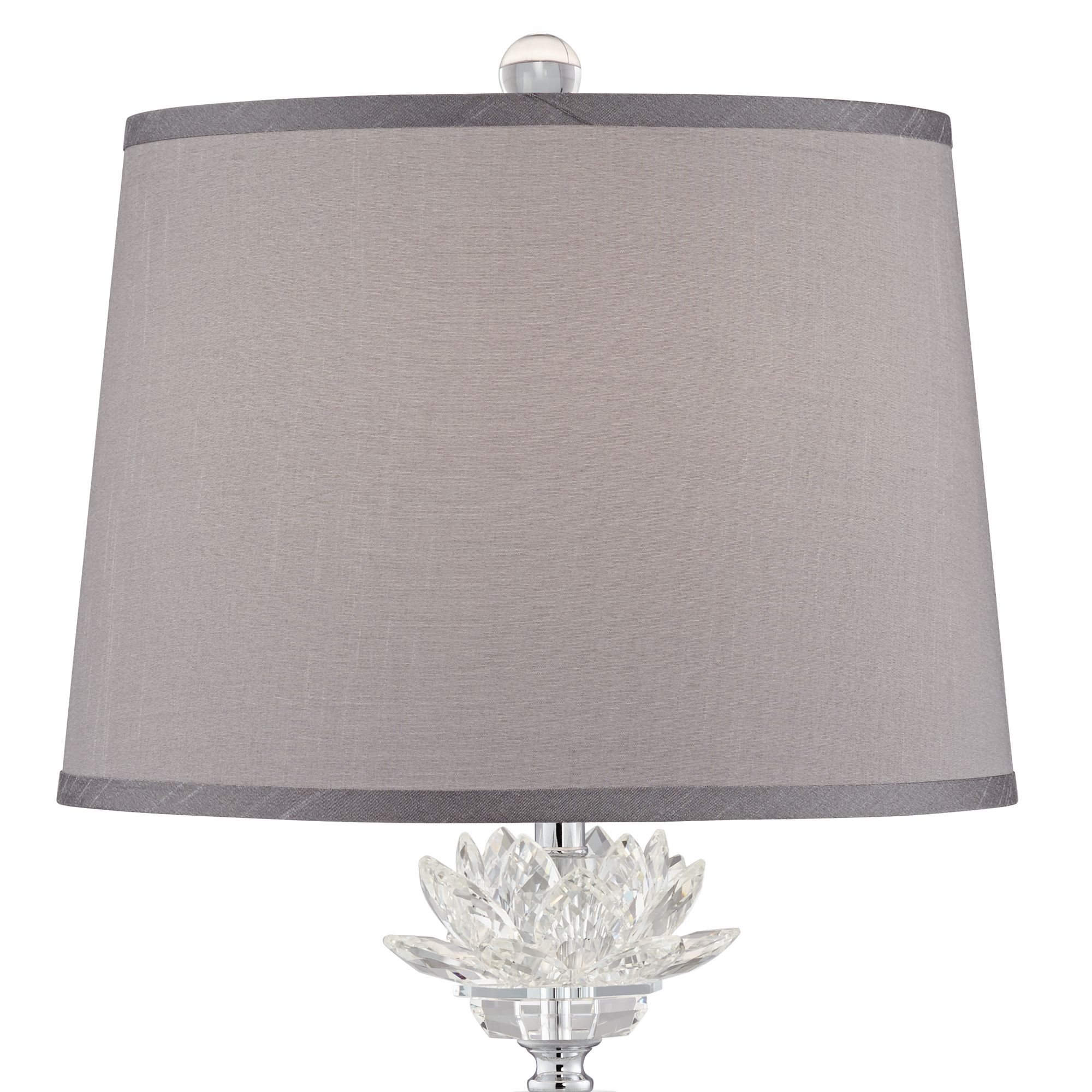 Image 4 Possini Euro Olivia 28 1/4" Crystal Column Lamps Set of 2 more views