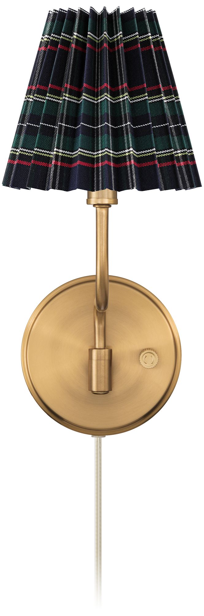 Image 4 Possini Euro Ophelia 9 1/2"H Warm Brass Plug-in Swing-Arm Wall Sconce more views