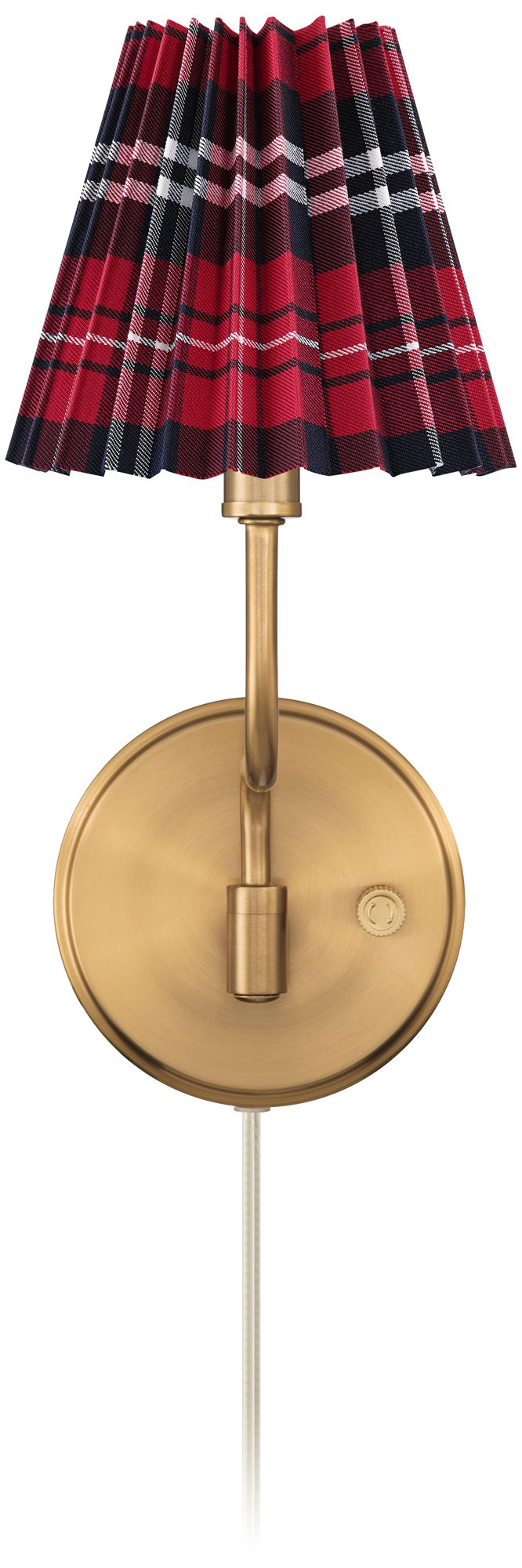 Image 4 Possini Euro Ophelia 9 1/2"H Warm Brass Plug-in Swing-Arm Wall Sconce more views