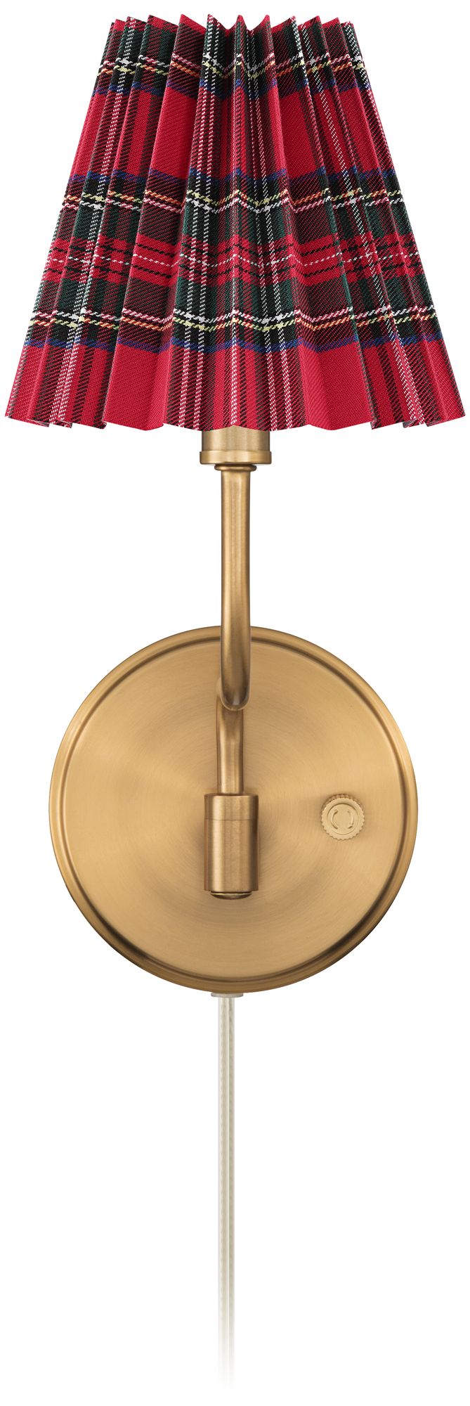 Image 4 Possini Euro Ophelia 9 1/2"H Warm Brass Plug-in Swing-Arm Wall Sconce more views