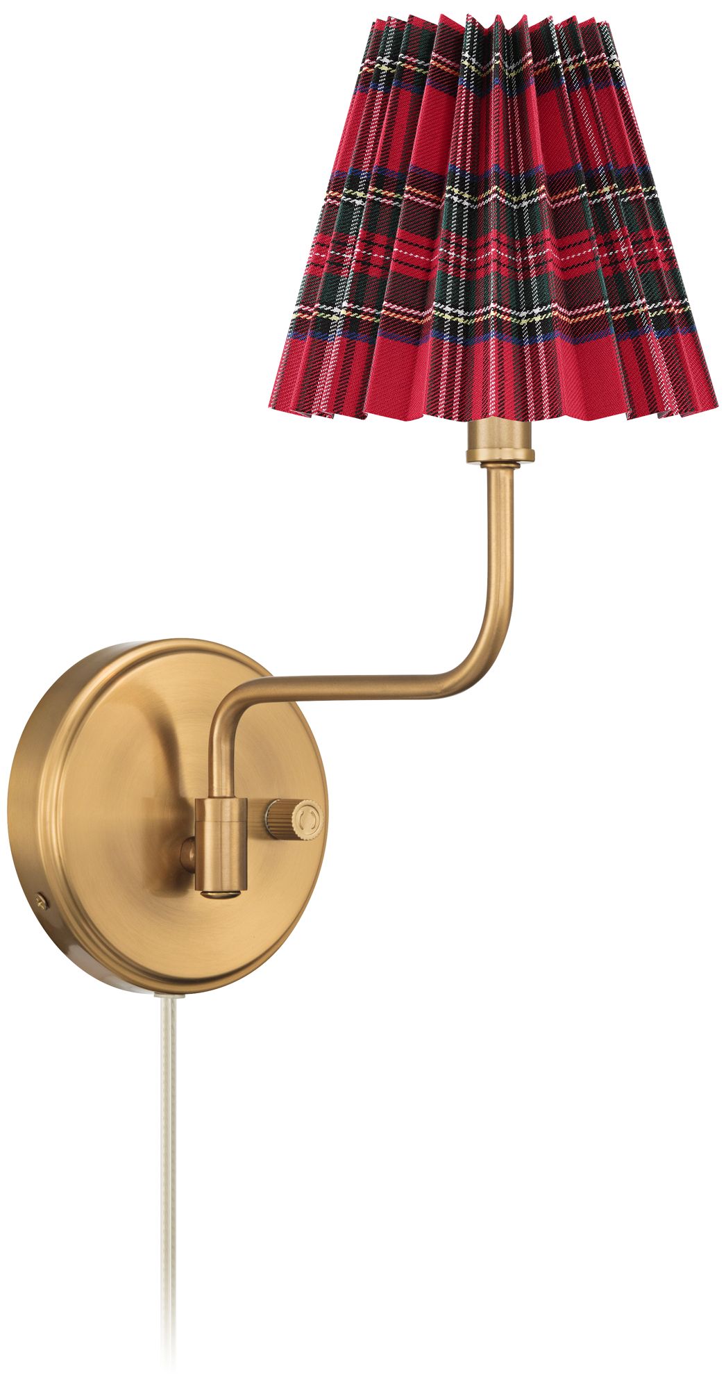 Image 5 Possini Euro Ophelia 9 1/2"H Warm Brass Plug-in Swing-Arm Wall Sconce more views