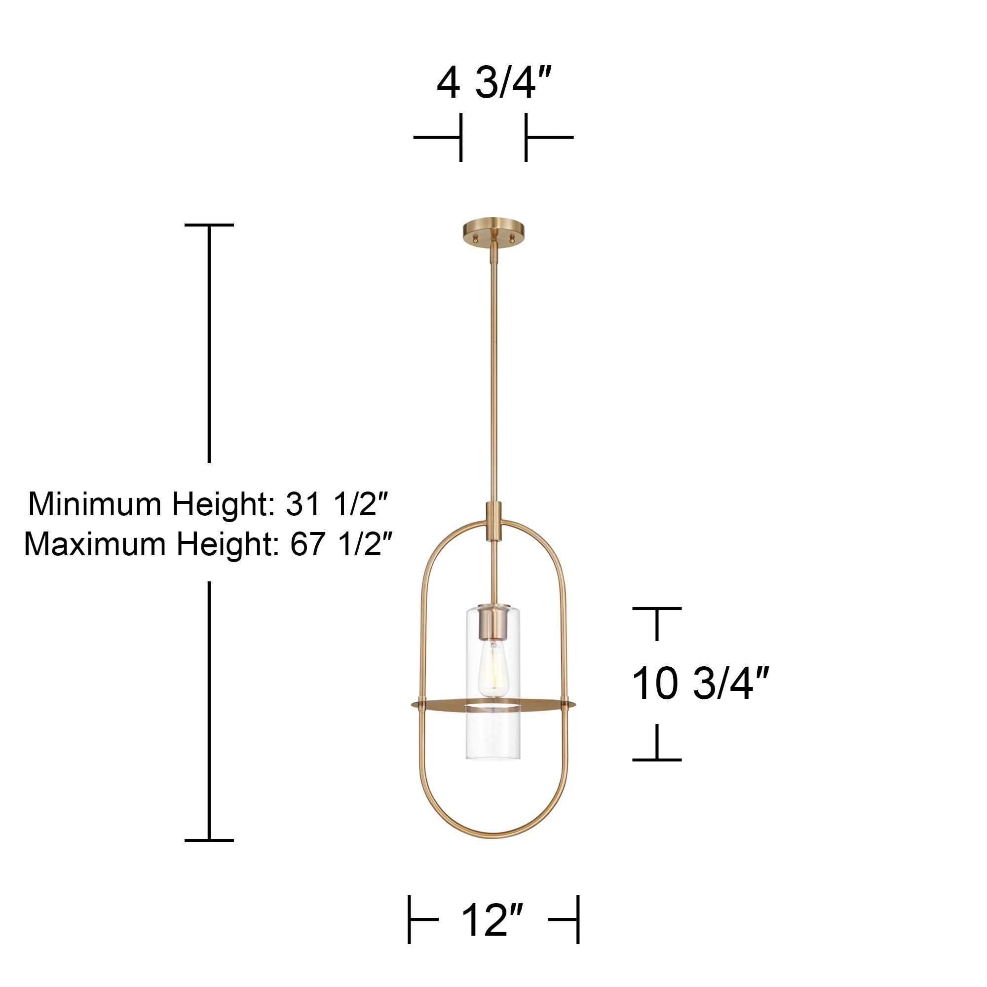 Possini Euro Optimus 12" Wide Warm Brass Oval Mini Pendant