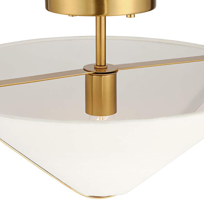 Image 4 Possini Euro Oracle 16" Wide Warm Brass Ceiling Light more views