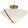 Watch A Video About the Possini Euro Oracle Warm Brass Ceiling Light