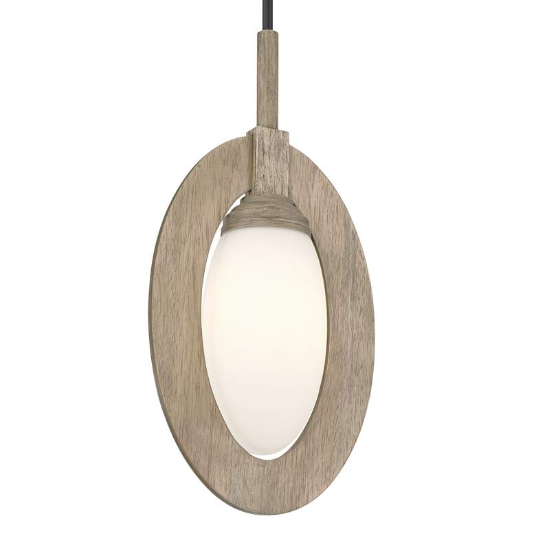 Image 3 Possini Euro Orbit 11"W Wood Mini Pendant more views