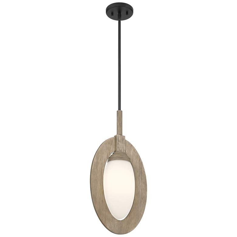 Image 7 Possini Euro Orbit 11"W Wood Mini Pendant more views