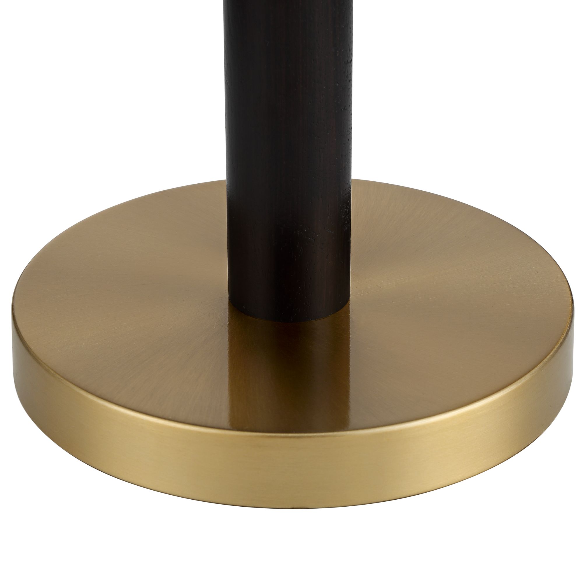 Image 5 Possini Euro Orbital 19 1/2" Wood and Gold Modern Dome Pull Chain Lamp more views