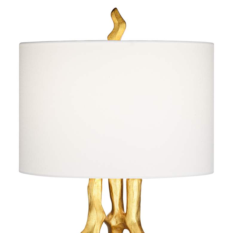 Image 4 Possini Euro Organic 29 inch High Gold Sculpture Table Lamps Set of 2 more views