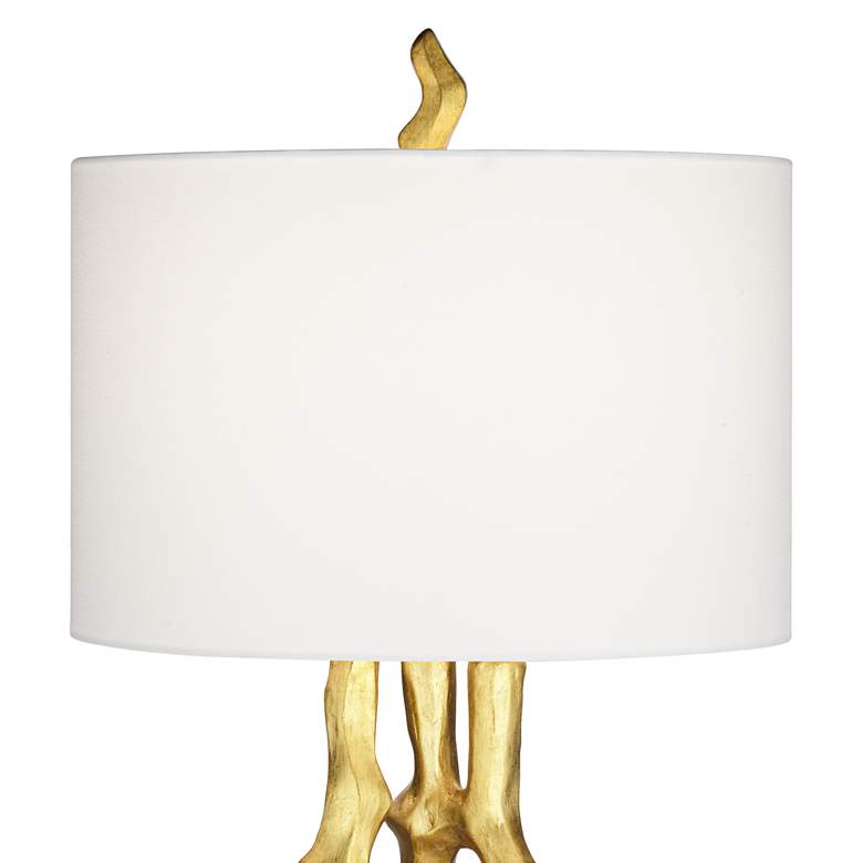 Image 4 Possini Euro Organic Sculpture 29 inch High Modern Gold Table Lamp more views