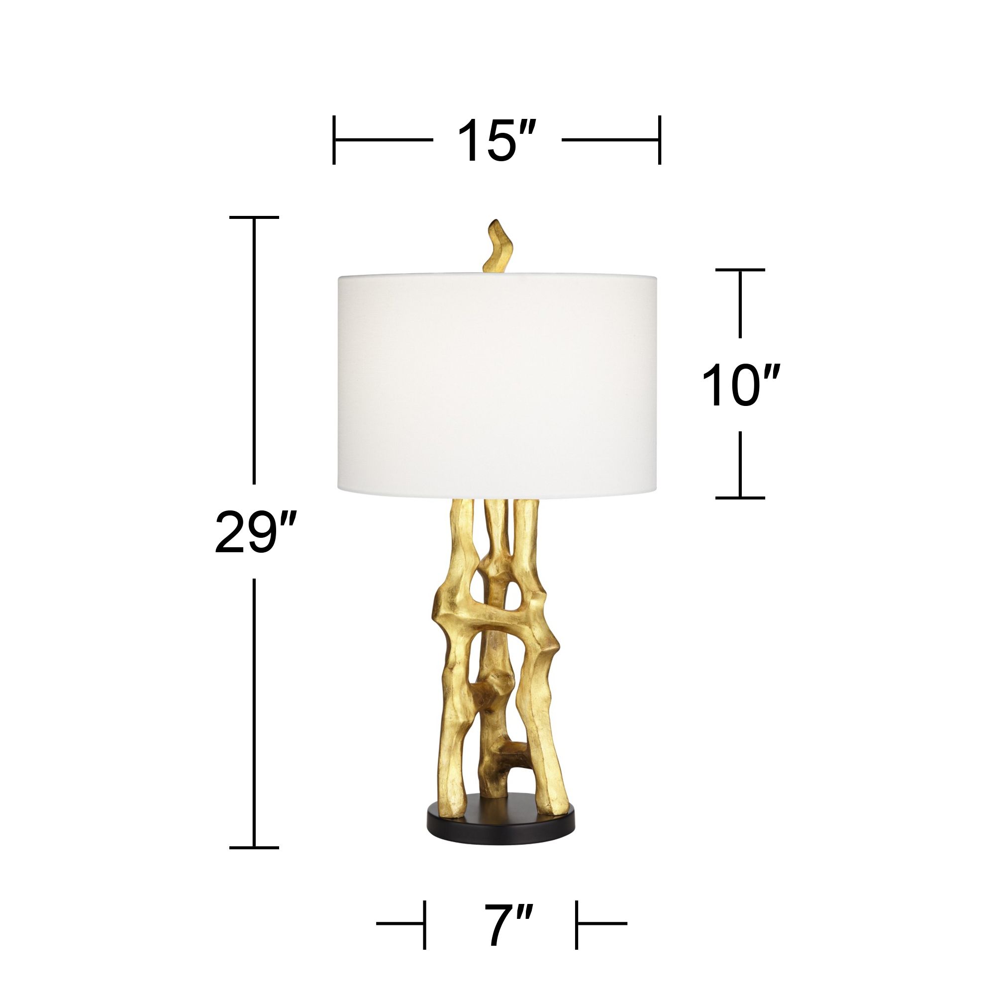 Watch A Video About the Possini Euro Design Organic Sculpture Modern Gold Table Lamp