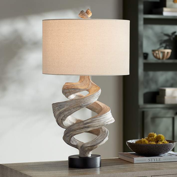 Possini Euro Design Organic Twist Modern Table Lamp - #427P1