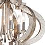 Ornament Aged Silver 6-Light Chandelier