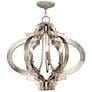 Ornament Aged Silver 6-Light Chandelier