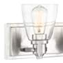 Thumbnail3 of Possini Euro Osborne 24" Wide Brushed Nickel 3-Light Bath Light more views