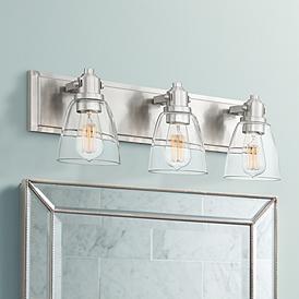 Brushed Nickel Bathroom Lighting | Lamps Plus