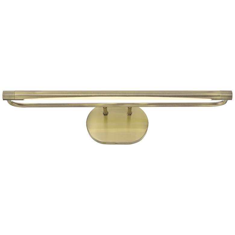 Image 4 Possini Euro Oswin 24" Wide Antique Brass LED Picture Light more views