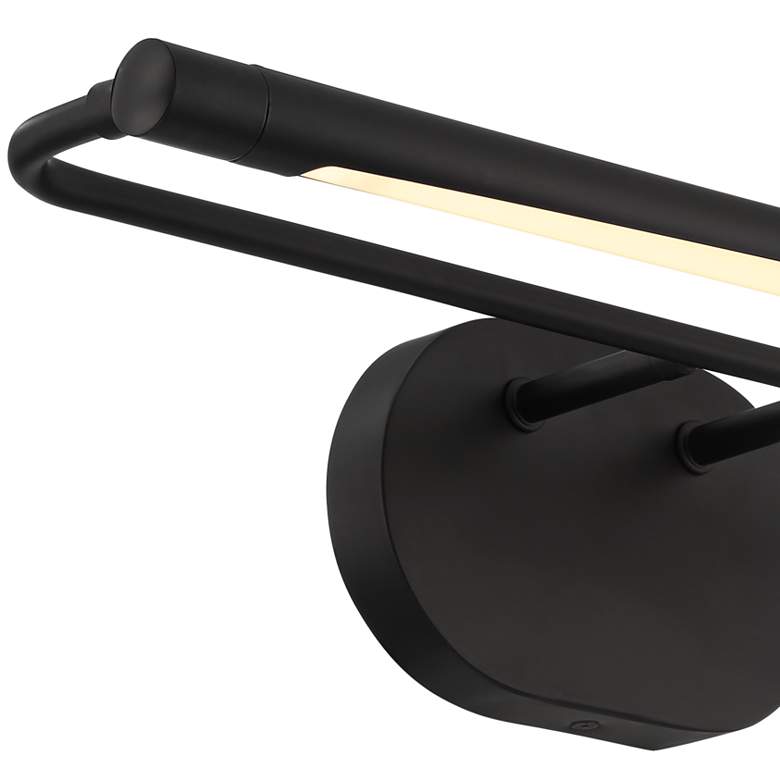 Image 3 Possini Euro Oswin 24" Wide Black LED Picture Light more views