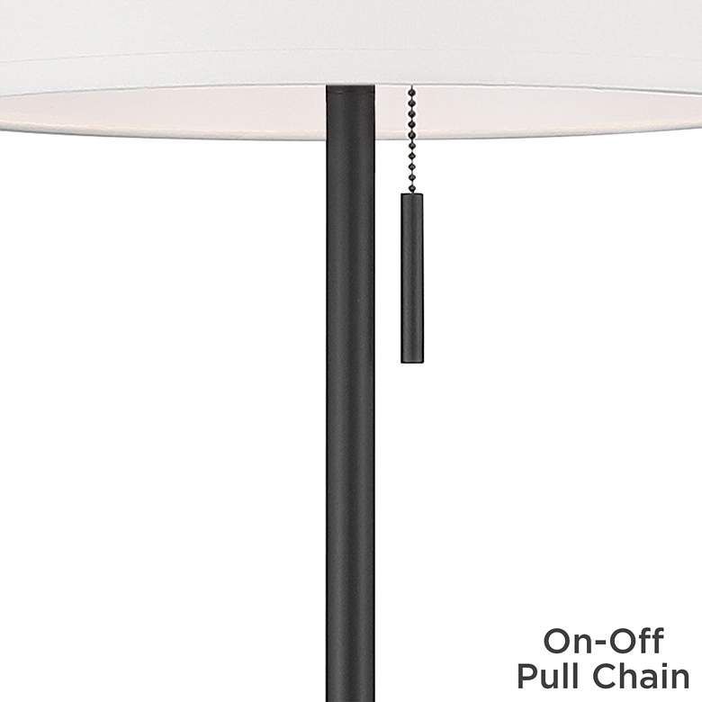 Image 5 Possini Euro Otis 66" High Gold and Black Modern Tray Table Floor Lamp more views