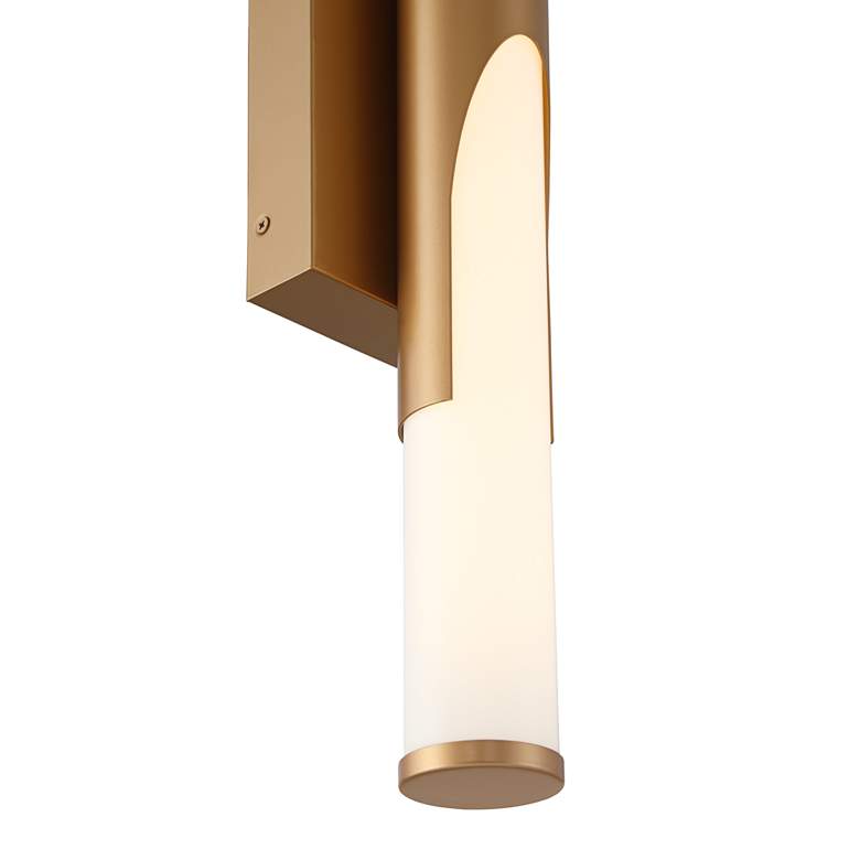 Image 3 Possini Euro Oyama 24 3/4" Wide Gold LED Bath Light more views