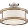 Possini Euro Pacey 16" Wide Ashwood 3-Light Ceiling Light