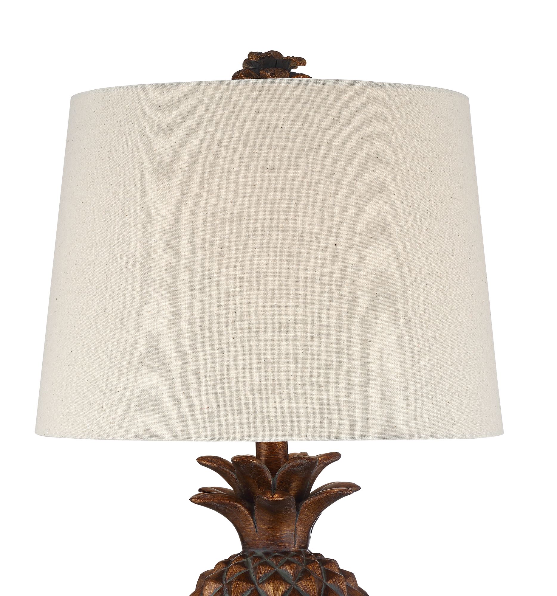 Image 3 Possini Euro Paget 23 3/4" Brown Pineapple Accent Table Lamps Set of 2 more views