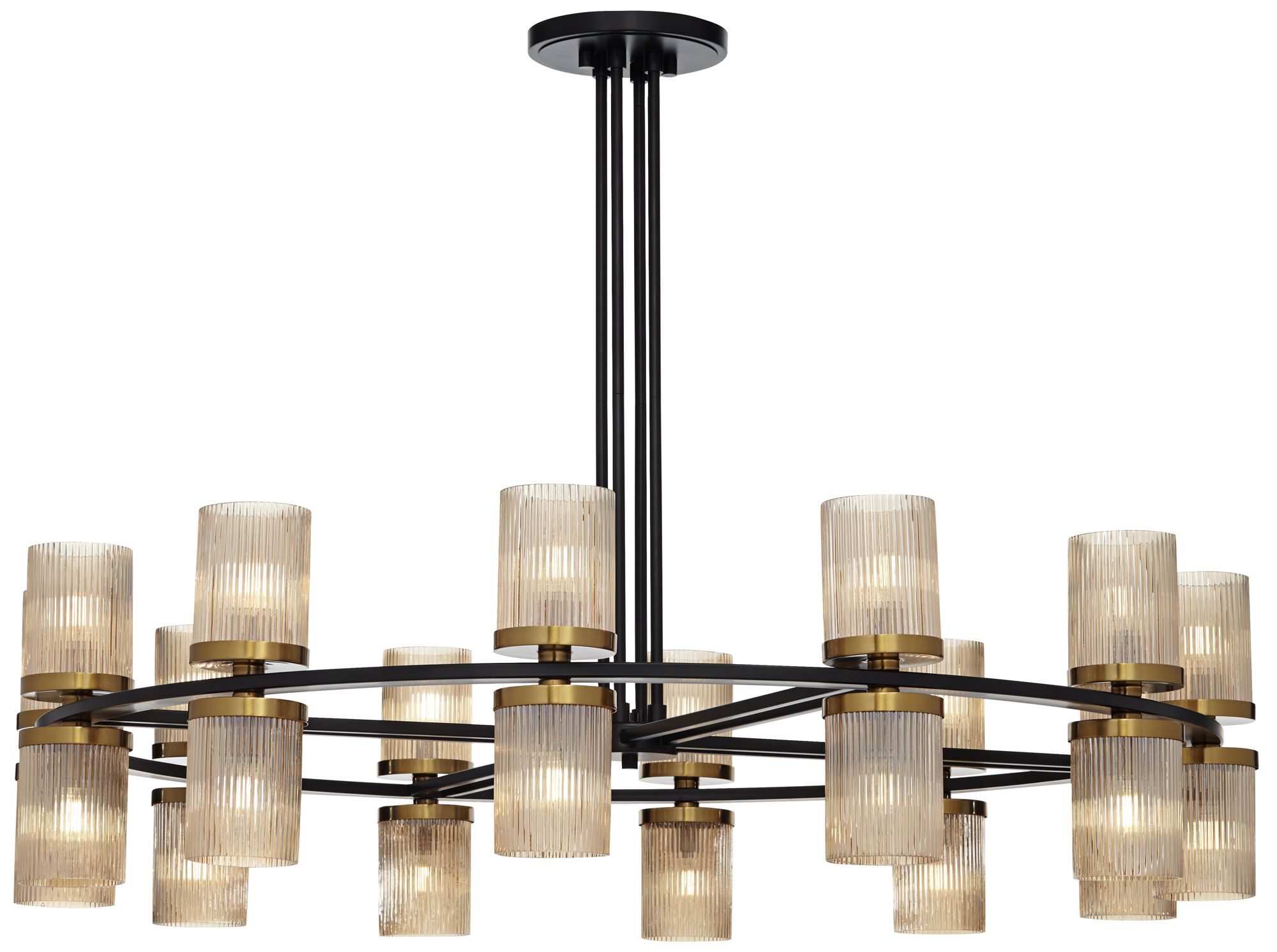 Image 3 Possini Euro Palais 48" Wide Champagne Glass 24-Light Ring Chandelier