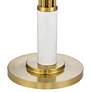 Possini Euro Paramus Brass and Faux Marble Oversize 4-Light Floor Lamp