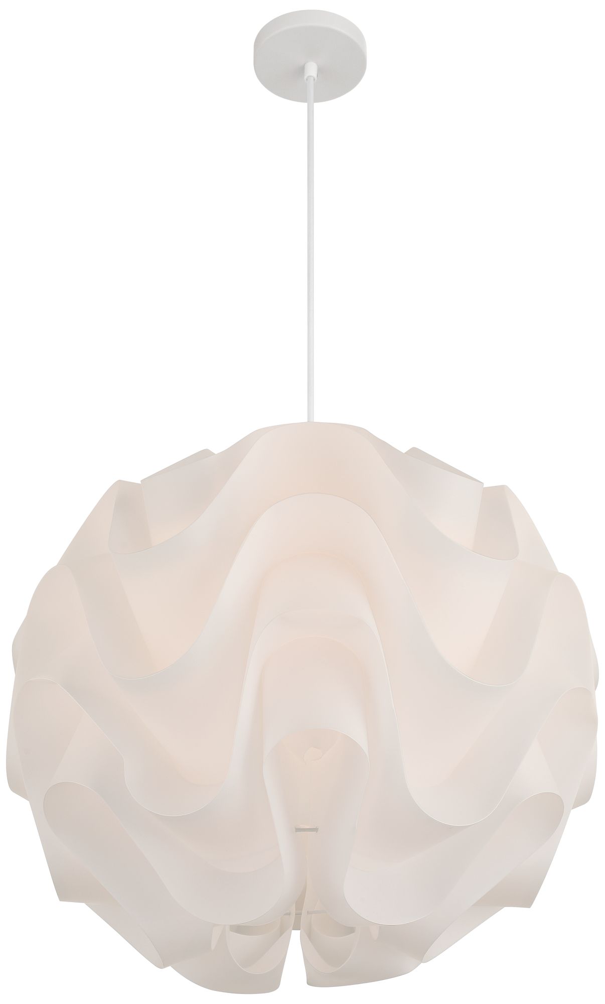 Possini Euro Parhelia 20" Wide White Cloud Orb Pendant Light