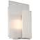 Possini Euro Partlo Brushed Steel 7" High LED Wall Sconce