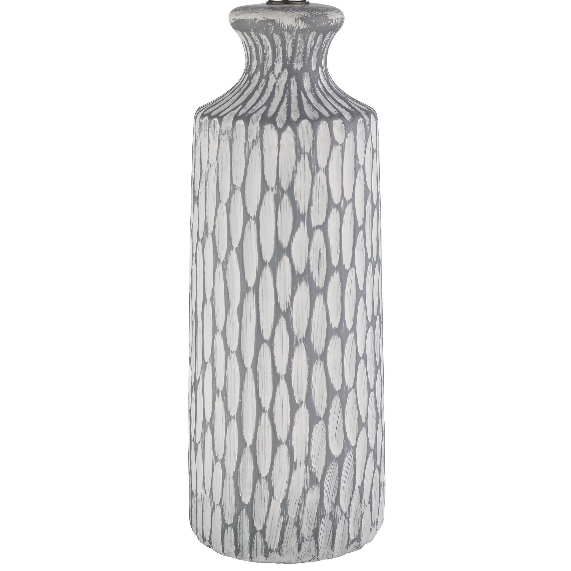 Image 6 Possini Euro Patrick 26 1/4" Gray White Ceramic Lamp with USB Dimmer more views