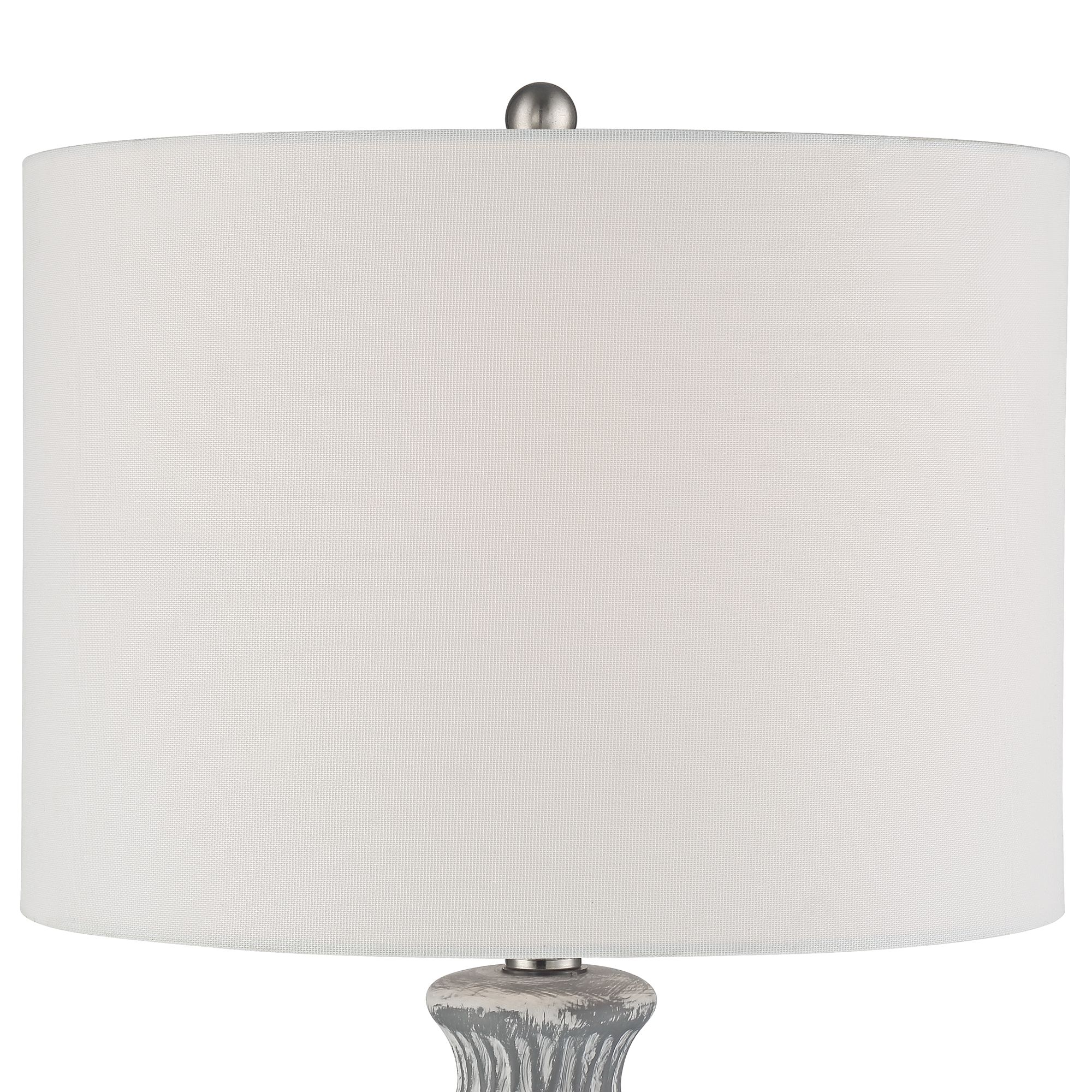 Image 4 Possini Euro Patrick 26 1/4" Gray Whitewash Modern Ceramic Table Lamp more views